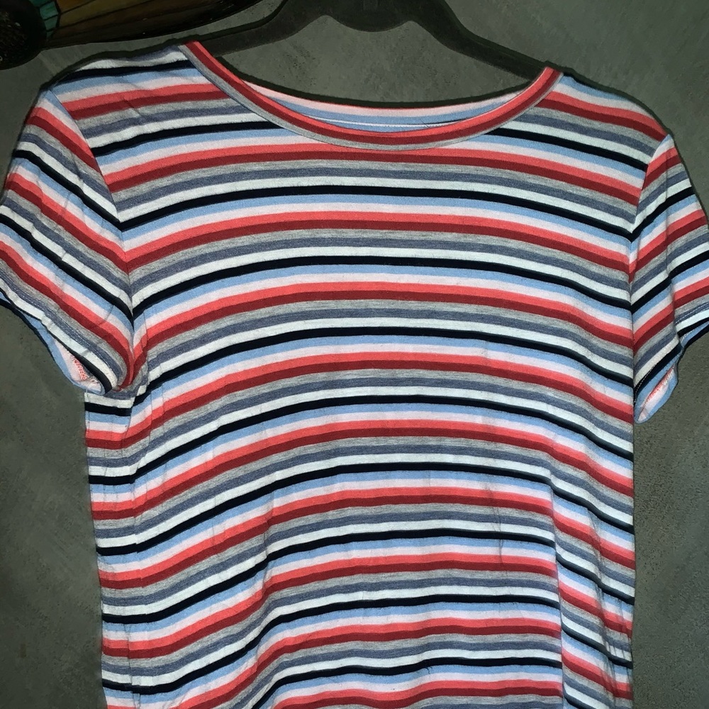 Cute plan stripped tee